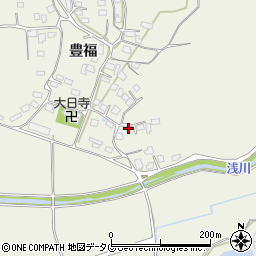 熊本県宇城市松橋町豊福751周辺の地図