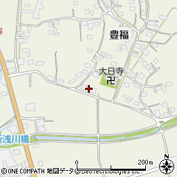 熊本県宇城市松橋町豊福654周辺の地図