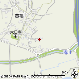 熊本県宇城市松橋町豊福756周辺の地図