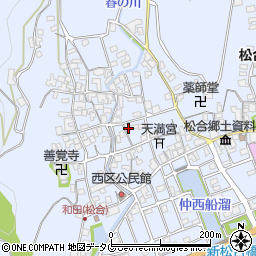 熊本県宇城市不知火町松合833周辺の地図