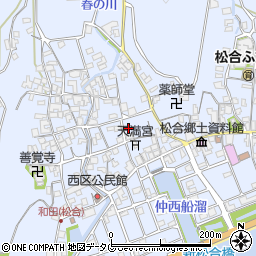 熊本県宇城市不知火町松合周辺の地図