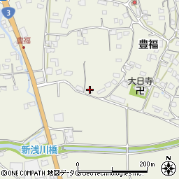 熊本県宇城市松橋町豊福1314周辺の地図