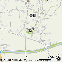 熊本県宇城市松橋町豊福710周辺の地図