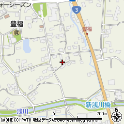 熊本県宇城市松橋町豊福405周辺の地図