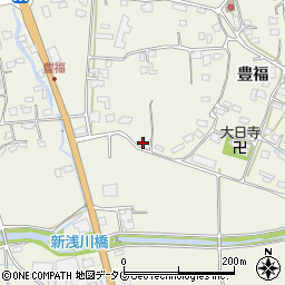 熊本県宇城市松橋町豊福1316周辺の地図