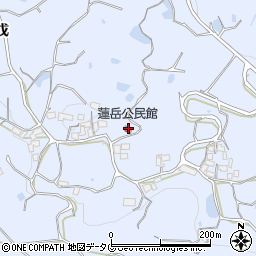 蓮岳公民館周辺の地図