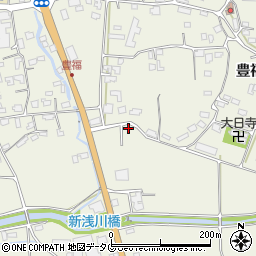 熊本県宇城市松橋町豊福651周辺の地図