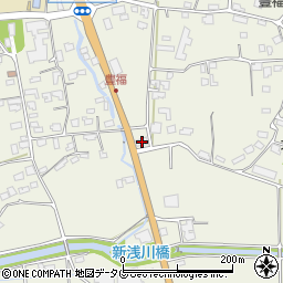 熊本県宇城市松橋町豊福604周辺の地図