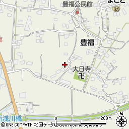 熊本県宇城市松橋町豊福1302周辺の地図