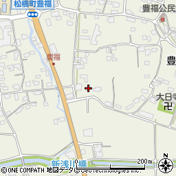 熊本県宇城市松橋町豊福1209周辺の地図