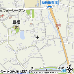 熊本県宇城市松橋町豊福435周辺の地図