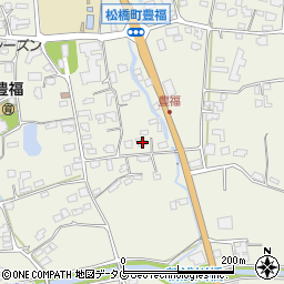 熊本県宇城市松橋町豊福445周辺の地図