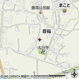 熊本県宇城市松橋町豊福1258周辺の地図