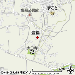 熊本県宇城市松橋町豊福1288周辺の地図