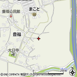 熊本県宇城市松橋町豊福870周辺の地図