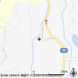 熊本県下益城郡美里町中郡2307周辺の地図