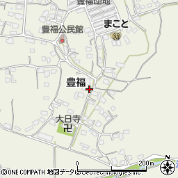 熊本県宇城市松橋町豊福1286周辺の地図