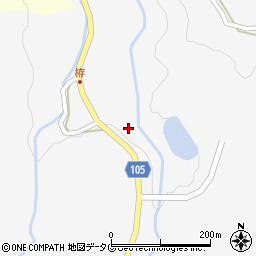 熊本県下益城郡美里町中郡2214周辺の地図