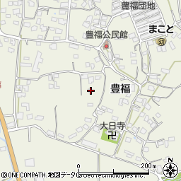 熊本県宇城市松橋町豊福1254周辺の地図