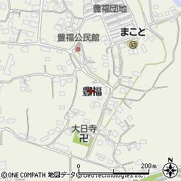 熊本県宇城市松橋町豊福1260周辺の地図