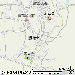 熊本県宇城市松橋町豊福1283周辺の地図