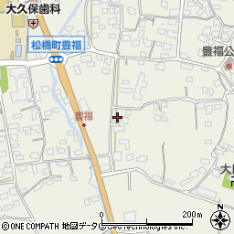熊本県宇城市松橋町豊福1201周辺の地図