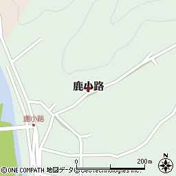 宮崎県延岡市鹿小路周辺の地図