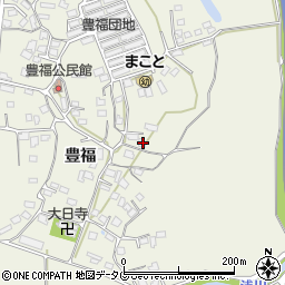 熊本県宇城市松橋町豊福865周辺の地図