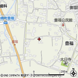 熊本県宇城市松橋町豊福1218周辺の地図