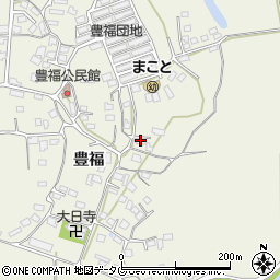 熊本県宇城市松橋町豊福864周辺の地図