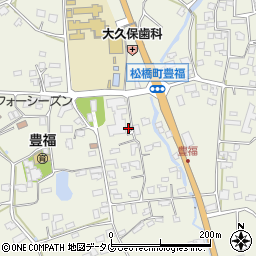 熊本県宇城市松橋町豊福491周辺の地図