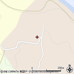 熊本県下益城郡美里町栗崎1256周辺の地図