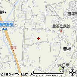 熊本県宇城市松橋町豊福1174周辺の地図