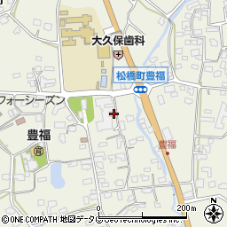 熊本県宇城市松橋町豊福493周辺の地図