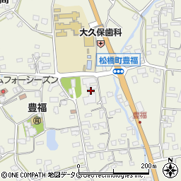 熊本県宇城市松橋町豊福505周辺の地図