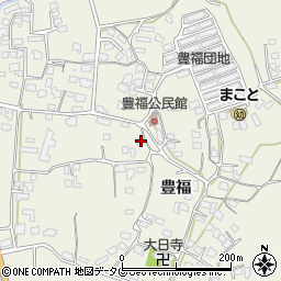 熊本県宇城市松橋町豊福1158周辺の地図