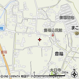 熊本県宇城市松橋町豊福1165周辺の地図