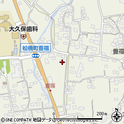 熊本県宇城市松橋町豊福575周辺の地図