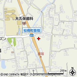 熊本県宇城市松橋町豊福517周辺の地図