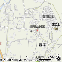 熊本県宇城市松橋町豊福1160周辺の地図