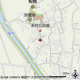 熊本県宇城市松橋町西下郷815周辺の地図
