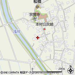 熊本県宇城市松橋町西下郷829周辺の地図