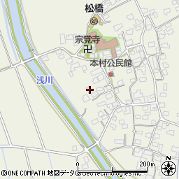 熊本県宇城市松橋町西下郷826周辺の地図