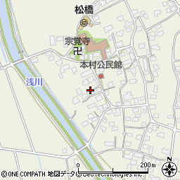 熊本県宇城市松橋町西下郷827周辺の地図