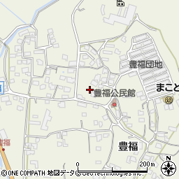 熊本県宇城市松橋町豊福1124周辺の地図