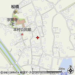 熊本県宇城市松橋町西下郷608周辺の地図