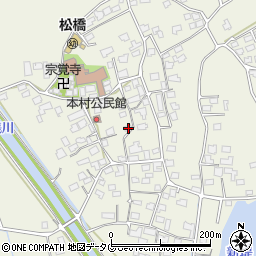 熊本県宇城市松橋町西下郷611周辺の地図