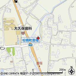 熊本県宇城市松橋町豊福524周辺の地図