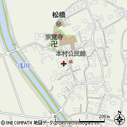 熊本県宇城市松橋町西下郷832周辺の地図