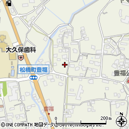 熊本県宇城市松橋町豊福566周辺の地図